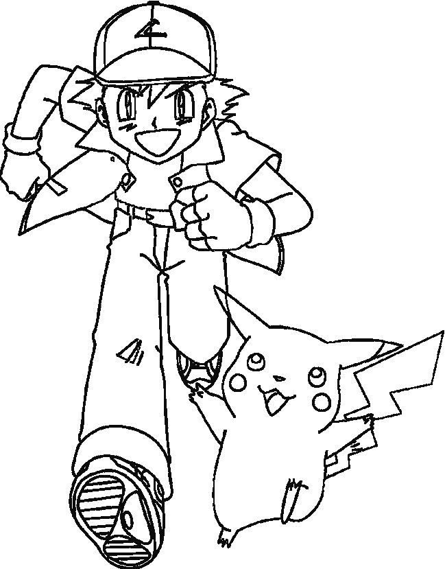 Plansa de colorat cu Pokemon 17 9